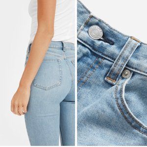 EVERLANE the High-Rise Essential Skinny Jean in Light Blue 28